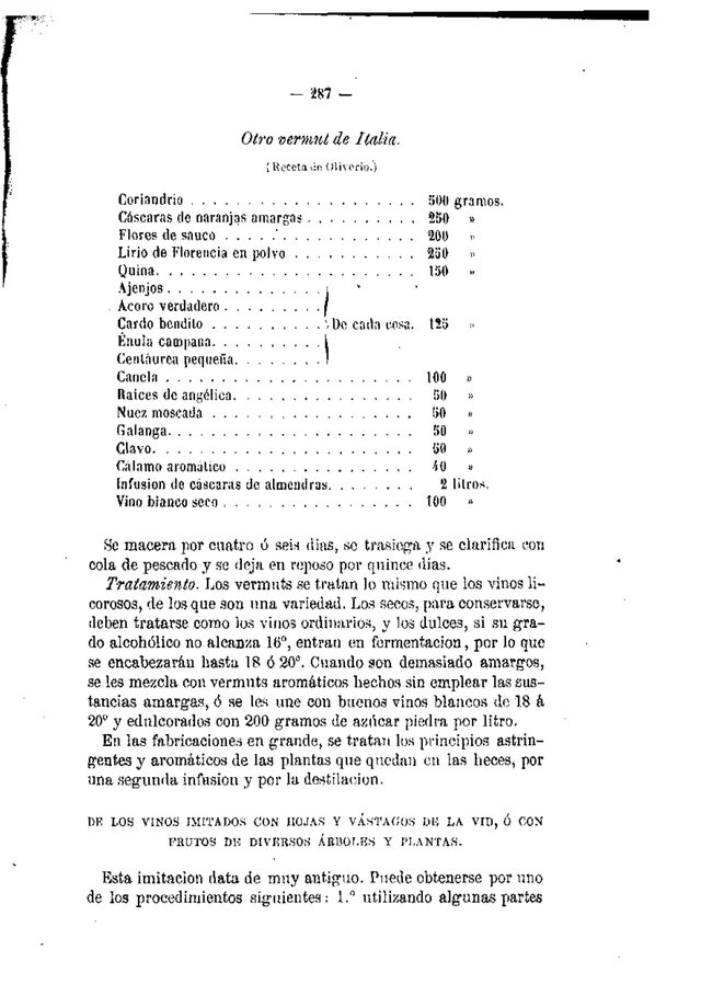 Página 287 · otro vermut de Italia. Tratado completo sobre el cultivo de la vid y elaboración de vinos de todas clases, Madrid, Librería Central de D. Mariano Escribano, 1871