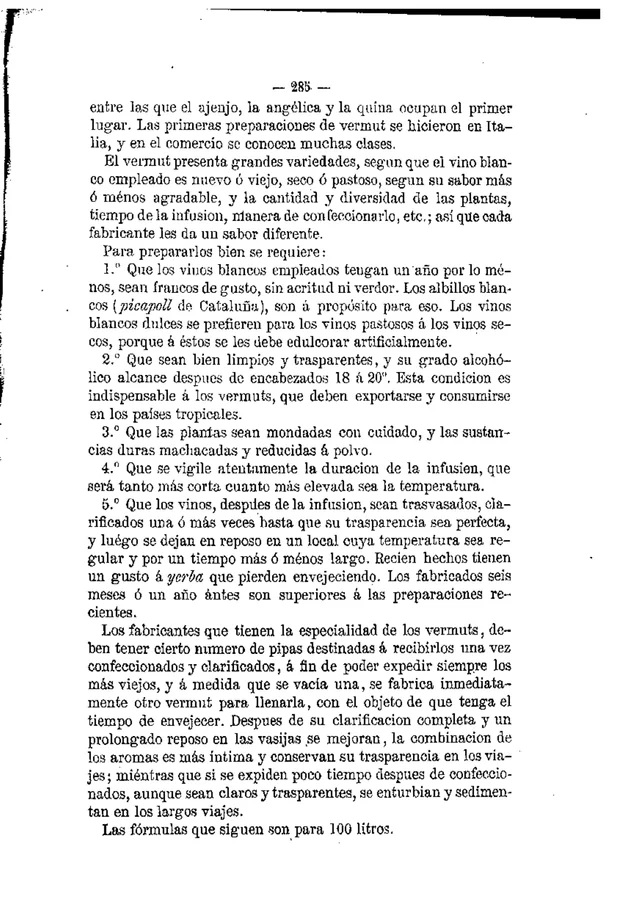 Página 285 · vino base y maduración. Tratado completo sobre el cultivo de la vid y elaboración de vinos de todas clases, Madrid, Librería Central de D. Mariano Escribano, 1871