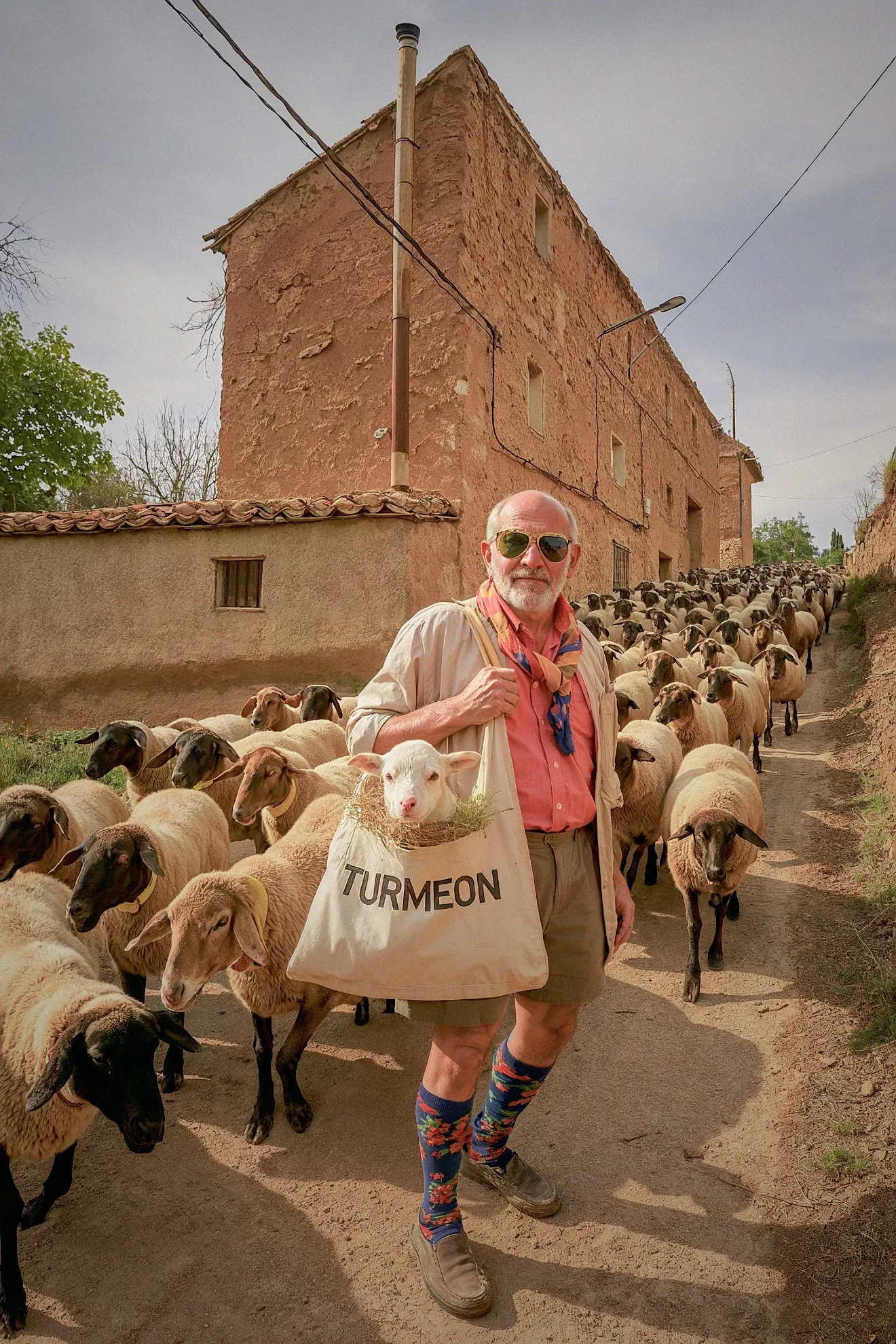 Pastor con cordero y bolsa Turmeon