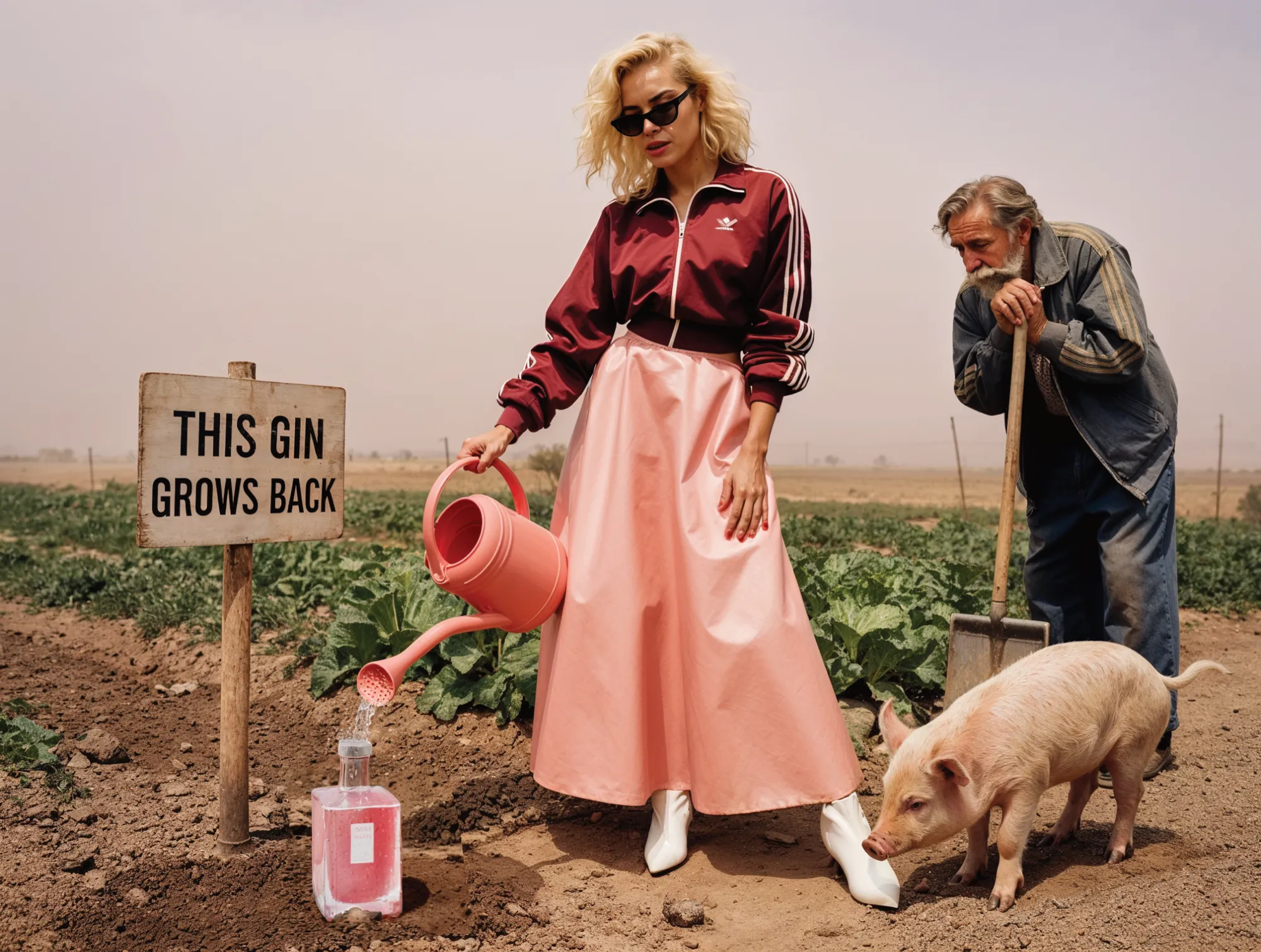 This Gin Grows Back - Pink Velvet en huerto